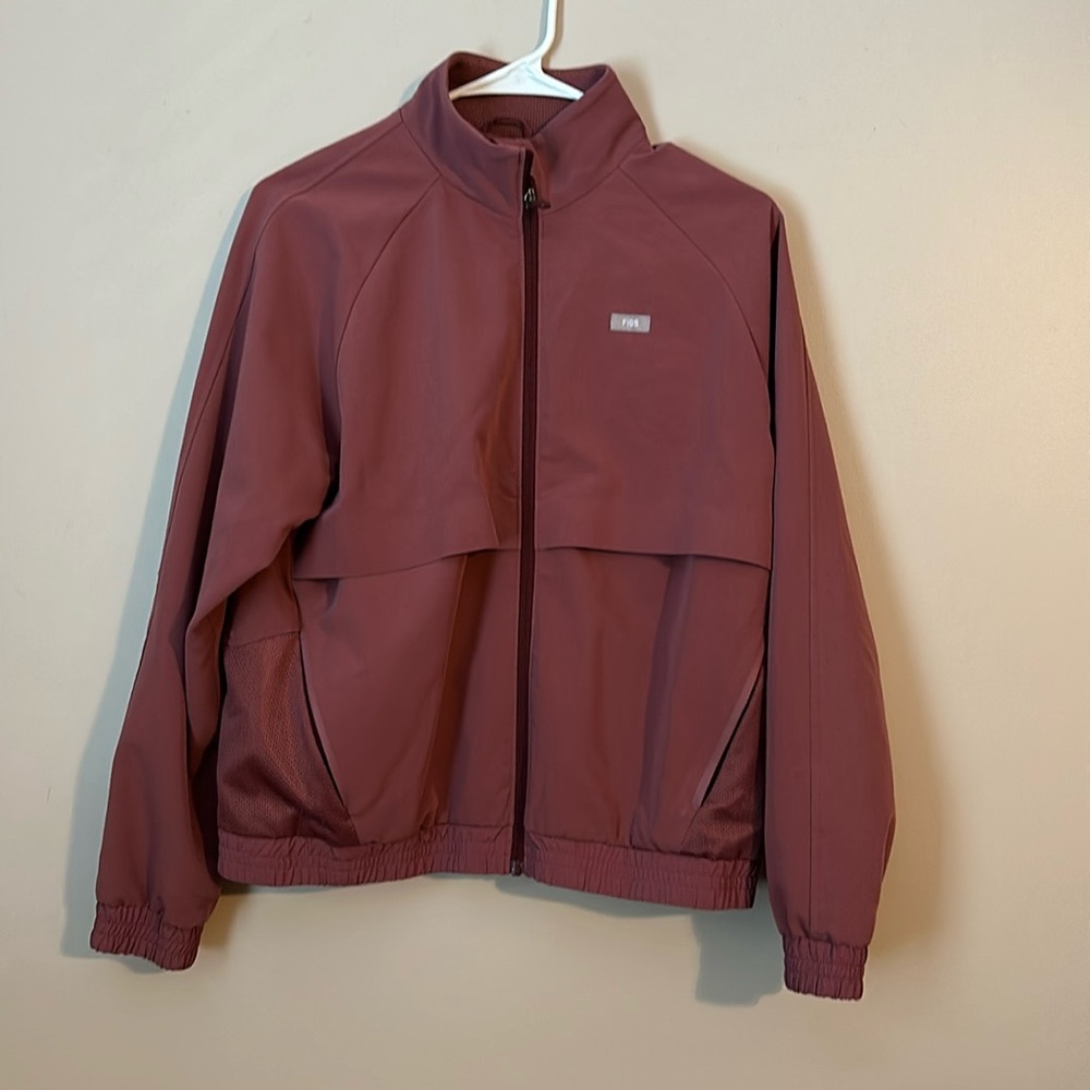 Figs Sydney Scrub Jacket Mauve